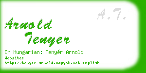 arnold tenyer business card
